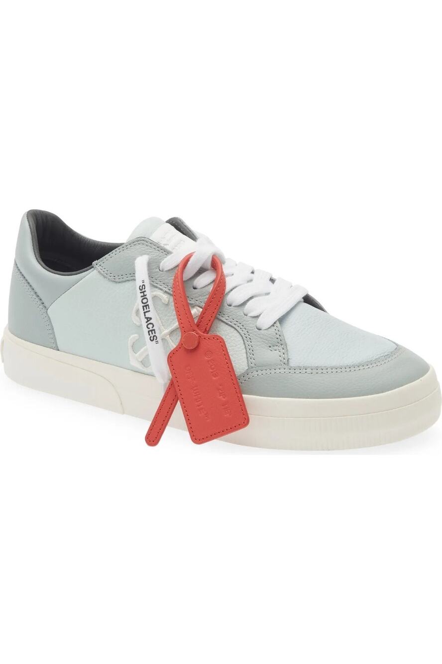 Off-White Vulcanized Low Top Sneaker Greyish Mint Green Size 12 (45)